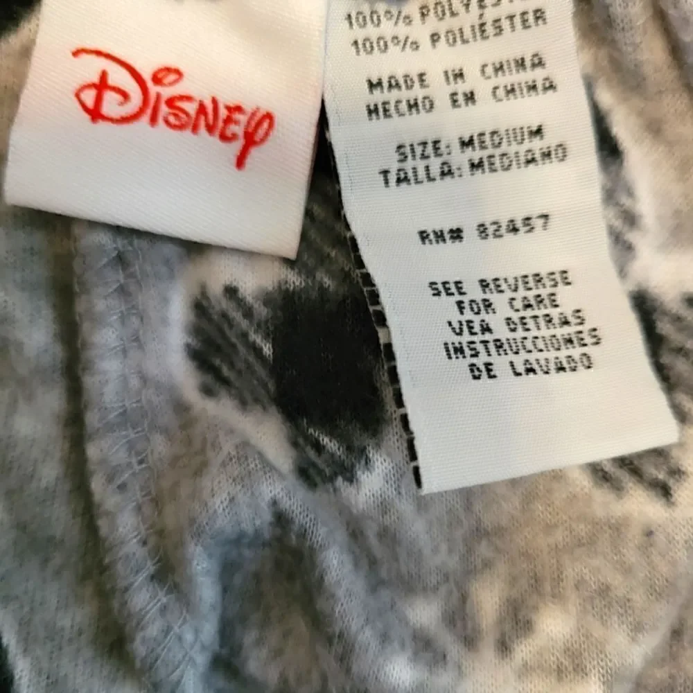 EC DISNEY BUFFALO PLAID MOUSE EARS W/SNOW PAJAMA BOTTOMS - Picture 4 of 4